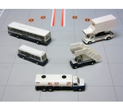 GeminiJets GJARBRDG1 1/400 Air Bridge Set 1 - 6 Narrow Body Airport Ramps Diecast