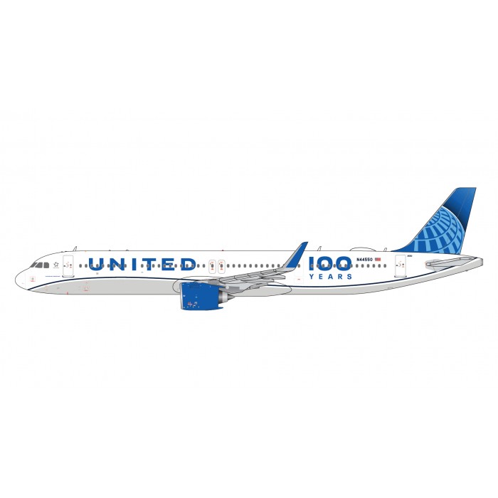 聯合航空 United Airlines Airbus A321neo '100 Years' 1:400