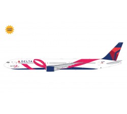 達美航空 Delta Airlines Boeing 767-400ER 'BCRF' breast cancer red ribbon (Flaps-down version) 1:200