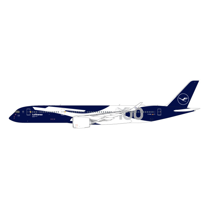 漢莎航空 Lufthansa Airbus A350-900 '100' years livery 1:400
