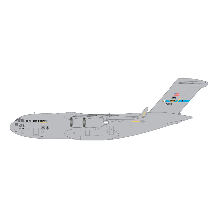 美國空軍 USAF Boeing C-17A Globemaster III 'Dover Air Force Base' 1:400