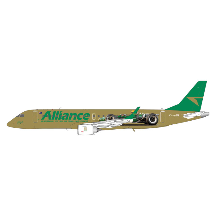 Alliance Airlines Embraer E190 'Sir Jack Brabham Formula 1 car' 1:200