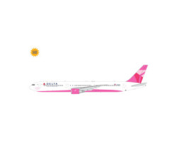 Delta Airlines Boeing 767-400ER 'pink plane/breast cancer' (Flaps-down version) 1:200