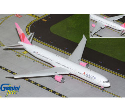 達美航空 Delta Airlines Boeing 767-400ER 'pink plane/breast cancer' (Flaps-down version) 1:200
