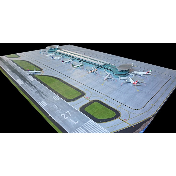 1:400 機場平面圖『豪華精緻版』 Airport Mat Set For Airport Terminal "Double Rotunda"